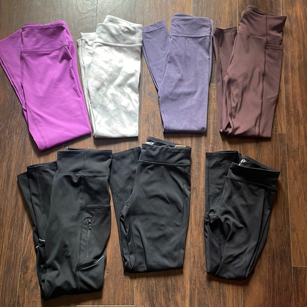 7 leggings NWOT or EUC condition sizes 8, 8/10, and 10